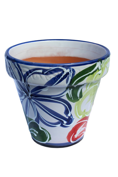 Spanish Garden Pot - Spanish Flor Design